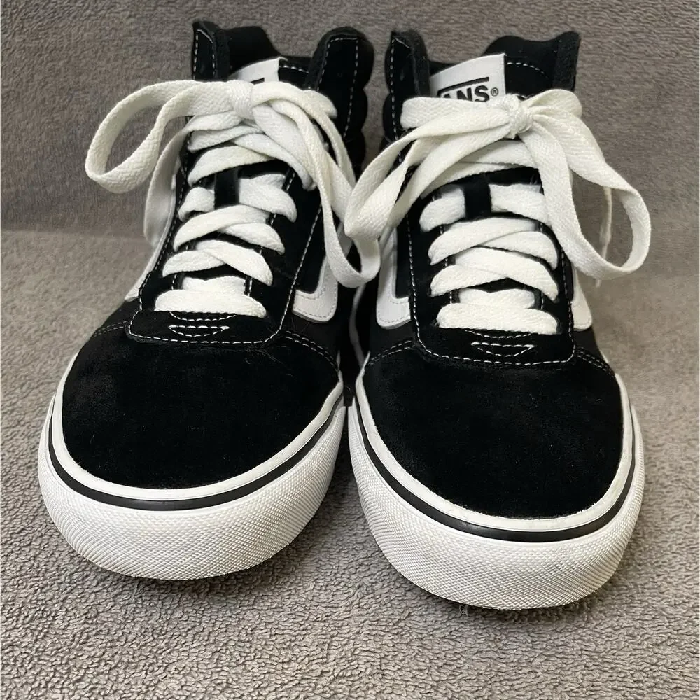 Size 9.5 - Vans Sk8- High Black White
